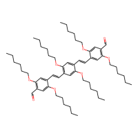 2,5-双(己氧基)-1,4-双[2,5-双(己氧基)-4-甲酰基-亚苯基亚乙烯基]苯，349095-04-1，≥97%，阿拉丁