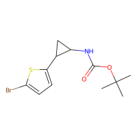 N-[((1S,2S)-rel-2-(5-溴噻吩-2-基)环丙基]氨基甲酸叔丁酯，1379466-13-3，≥97%，阿拉丁