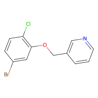 3-(5-溴-2-氯苯氧基)甲基吡啶，1291487-23-4，≥98%，阿拉丁