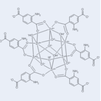 锆基MOF(UiO-66-BDC-NH₂, BDC-NH2:Zr=0.9-1.0），1260119-00-3，0.8nm-1.1nm，粒径 800nm~3um，阿拉丁