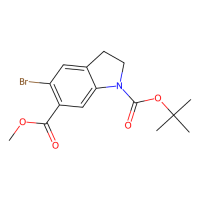 1-叔丁基6-甲基5-溴2,3-二氢-1h-吲哚-1,6-二羧酸酯，1788044-06-3，≥97%，阿拉丁