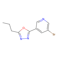 2-(5-溴吡啶-3-基)-5-丙基-1,3,4-恶二唑，1187385-81-4，≥98%，阿拉丁