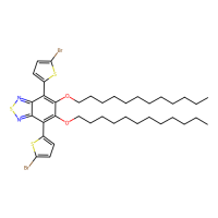 4,7-双(5-溴-2-噻吩基)-5,6-双(十二烷氧基)-2,1,3-苯并噻二唑,1334686-71-3,阿拉丁