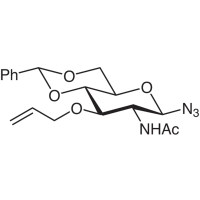 2-乙酰氨基-3-O-烯丙基-4,6-O-苯亚甲基-2-脱氧-β-D-吡喃葡萄糖酰基叠氮化物，≥98%，阿拉丁