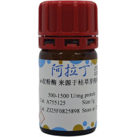α-淀粉酶 来源于枯草芽孢杆菌；阿拉丁powder, yellow-brown, ~380 U/mg；阿拉丁