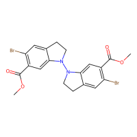 6,6'-二甲基5,5'-二溴2H,2' H,3H,3' H-[1,1'-双吲哚] -6,6' -二羧酸盐，2007910-50-9，≥97%，阿拉丁
