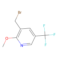 3-(溴甲基)-2-甲氧基-5-(三氟甲基)吡啶，1227576-08-0，≥97%，阿拉丁