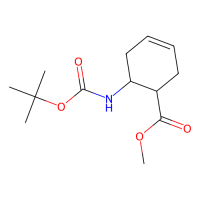 顺式6-{<!-- -->{[(叔丁氧基)羰基]氨基}环己基-3-烯-1-羧酸甲酯，836607-50-2，≥97%，阿拉丁