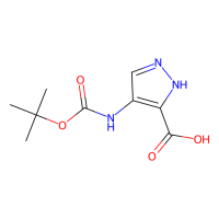 4-{[((叔丁氧基)羰基]氨基} -1H-吡唑-3-羧酸，896466-71-0，≥97%，阿拉丁
