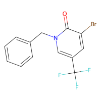 1-苄基-3-溴-5-(三氟甲基)吡啶-2(1H)-酮，1215206-00-0，≥98%，阿拉丁