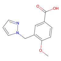 4-甲氧基-3-(1h-吡唑-1-基甲基)苯甲酸，956964-23-1，≥95%，阿拉丁
