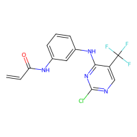 N-(3-{[2-氯-5-(三氟甲基)嘧啶-4-基]氨基}苯基)丙-2-烯酰胺，1374507-25-1，≥97%，阿拉丁