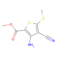 3-氨基-4-氰基-5-甲基硫烷基噻吩-2-羧酸甲酯,129332-45-2,≥97%,阿拉丁