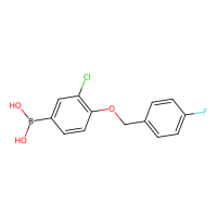3-氯-4-(4'-氟苄氧基)苯基硼酸(含不同量的酸酐)，849062-39-1，≥98%，阿拉丁