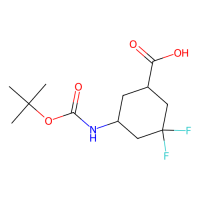 5-[[(1,1-二甲基乙氧基)羰基]氨基]-3,3-二氟- (1r,5s)-rel-环己羧酸，1261225-61-9，≥97%，阿拉丁