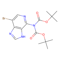 N-{7-溴-1H-咪唑并[4,5-c]吡啶-4-基} -N-[(叔丁氧基)羰基]氨基甲酸叔丁酯，1392424-79-1，≥97%，阿拉丁