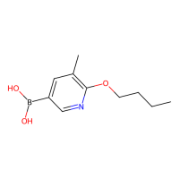 6-丁氧基-5-甲基吡啶-3-硼酸（含有数量不等的酸酐），1256355-20-0，≥95%，阿拉丁
