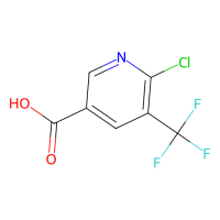 6-chloro-5-(trifluoromethyl)pyridine-3-carboxylic acid，1110782-41-6，≥97%，阿拉丁