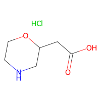 (R)-2-(吗啉-2-基)乙酸盐酸盐,1588480-38-9,≥95%,阿拉丁