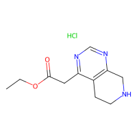 2-(5,6,7,8-四氢吡啶并[3,4-d]嘧啶-4-基)乙酸乙酯盐酸盐，1187830-52-9，≥95%，阿拉丁