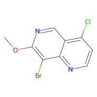 8-溴-4-氯-7-甲氧基-1,6-萘啶，1434142-06-9，≥97%，阿拉丁