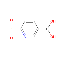 2-(甲基磺酰基)吡啶-5-硼酸，1088496-41-6，≥98%，阿拉丁