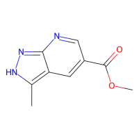 3-甲基-1H-吡唑并[3,4-b]吡啶-5-羧酸甲酯，1150618-05-5，≥97%，阿拉丁