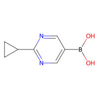 2-(环丙基)嘧啶-5-硼酸，893567-15-2，≥95%，阿拉丁