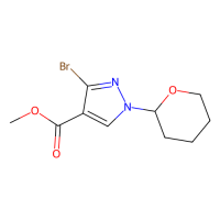 3-溴-1-(氧杂-2-基)-1H-吡唑-4-羧酸甲酯，2102411-98-1，≥97%，阿拉丁