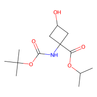 反式-丙烷-2-基-1-{<!-- -->{[((叔丁氧基)羰基]氨基} -3-羟基环丁烷-1-羧酸酯，2055840-96-3，≥97%，阿拉丁