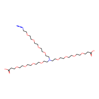 N-(叠氮基-PEG4)-N-双(PEG4-酸)盐酸盐，2093152-80-6，≥98%，阿拉丁