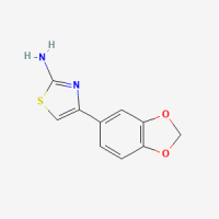 4-(苯并[d][1，3]二氧杂环戊烯-5-基)噻唑-2-胺，185613-91-6，≥95%，阿拉丁