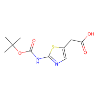 2-(2-(叔丁氧基羰基氨基)噻唑-5-基)乙酸，723278-39-5，≥95%，阿拉丁