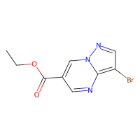 3-溴吡唑并[1,5-a]嘧啶-6-羧酸乙酯，1263060-07-6，≥97%，阿拉丁