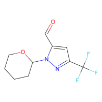 1-(氧杂-2-基)-3-(三氟甲基)吡唑-5-甲醛，1437794-28-9，≥97%，阿拉丁