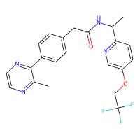 2-[4-(3-甲基吡嗪-2-基)苯基] -N-[(1R)-1-[5-(2,2,2-三氟乙氧基)吡啶-2-基]乙基]乙酰胺，1146395-46-1，≥97%，阿拉丁