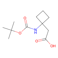 2-(1-{[(tert-butoxy)carbonyl]amino}cyclobutyl)acetic acid，249762-02-5，≥97%，阿拉丁