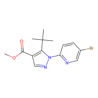 1-(5-溴吡啶-2-基)-5-叔丁基吡唑-4-羧酸甲酯，1150164-28-5，≥98%，阿拉丁