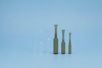 中硼硅玻璃曲颈易折安瓿瓶,容量: 10ml;颜色: 琥珀色;包装: 144个,芯硅谷