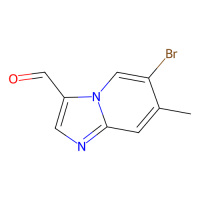 6-溴-7-甲基咪唑并[1,2-a]吡啶-3-甲醛，1072944-75-2，≥96%，阿拉丁