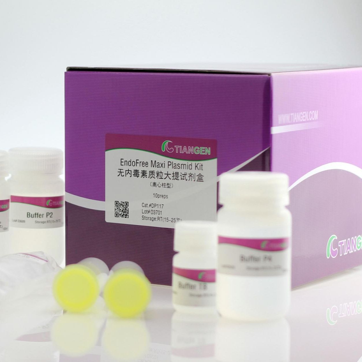 天根 无内毒素质粒大提试剂盒(DP117)