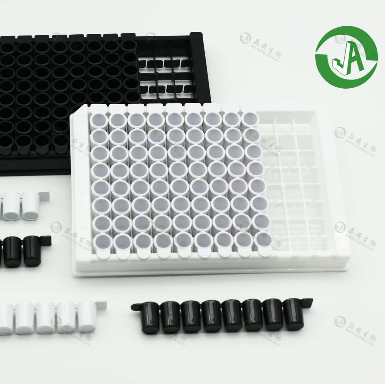 上海晶安生物SA链霉素亲和素包被的黑色白色透明可拆卸96孔微孔板