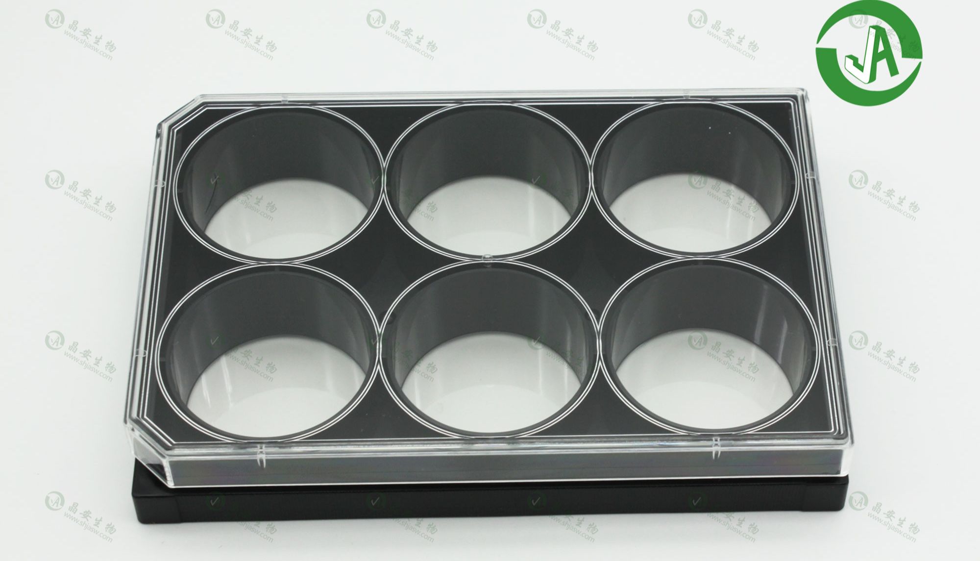 上海晶安生物活细胞成像专用玻璃底黑色培养板6孔12孔24孔96孔384孔