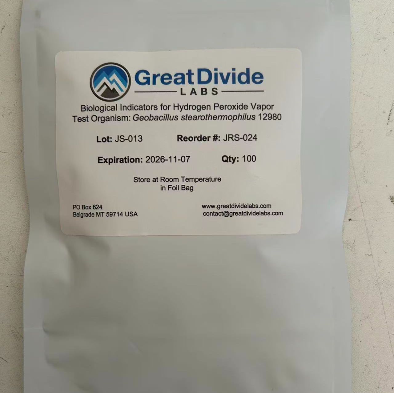 Great Divide Labs (GDL) 生物指示剂