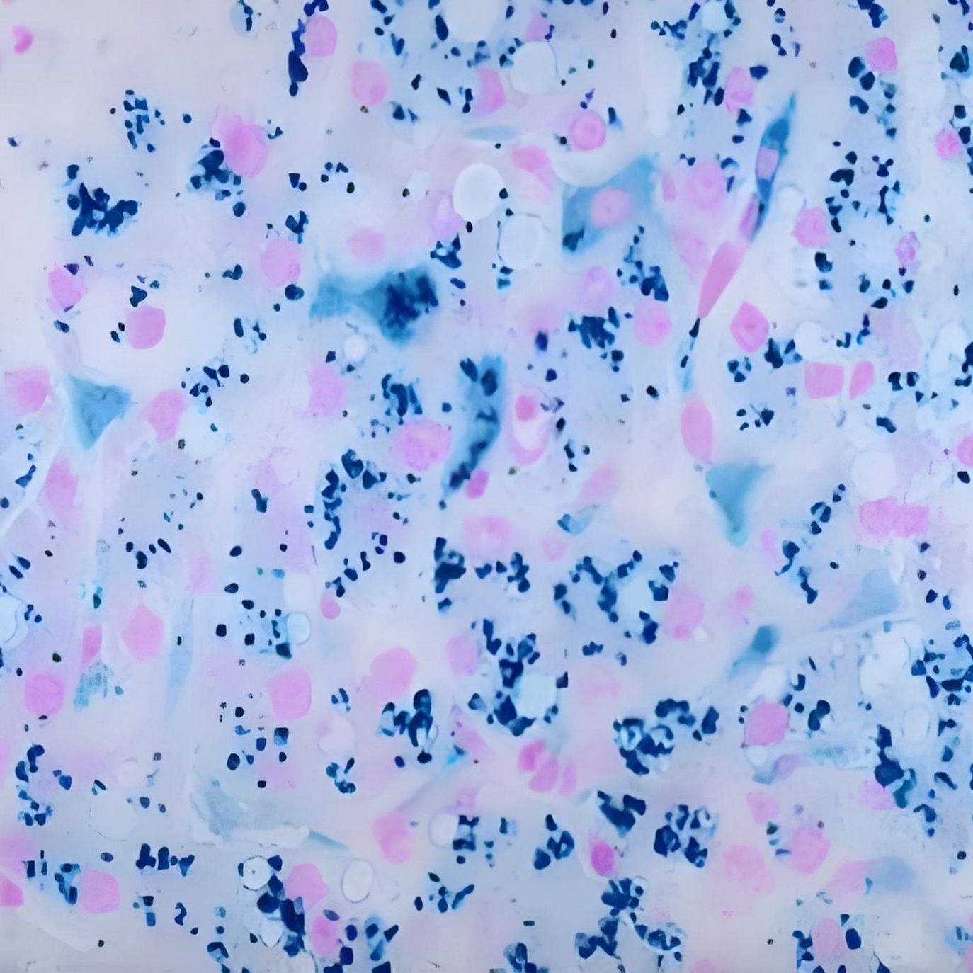 普鲁士蓝染色液(核固红法)