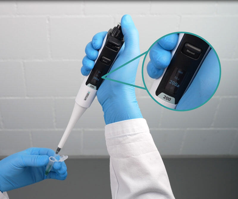 SWITCH focus on the display with the volume measurement