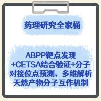 药理研究全家桶：ABPP靶点发现+CETSA结合验证+分子对接位点预测，多维解析天然产物分子互作机制