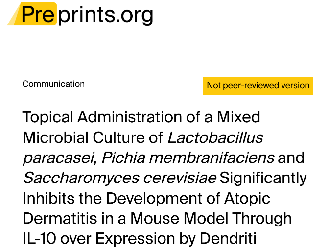 ASCH VAPOSCAN 经皮水分流失测量仪助力外用益生菌在特应性皮炎作用机制探索