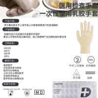 品牌HALSTED 医用检查手套 加厚 一次性乳胶手套 一次性丁腈手套