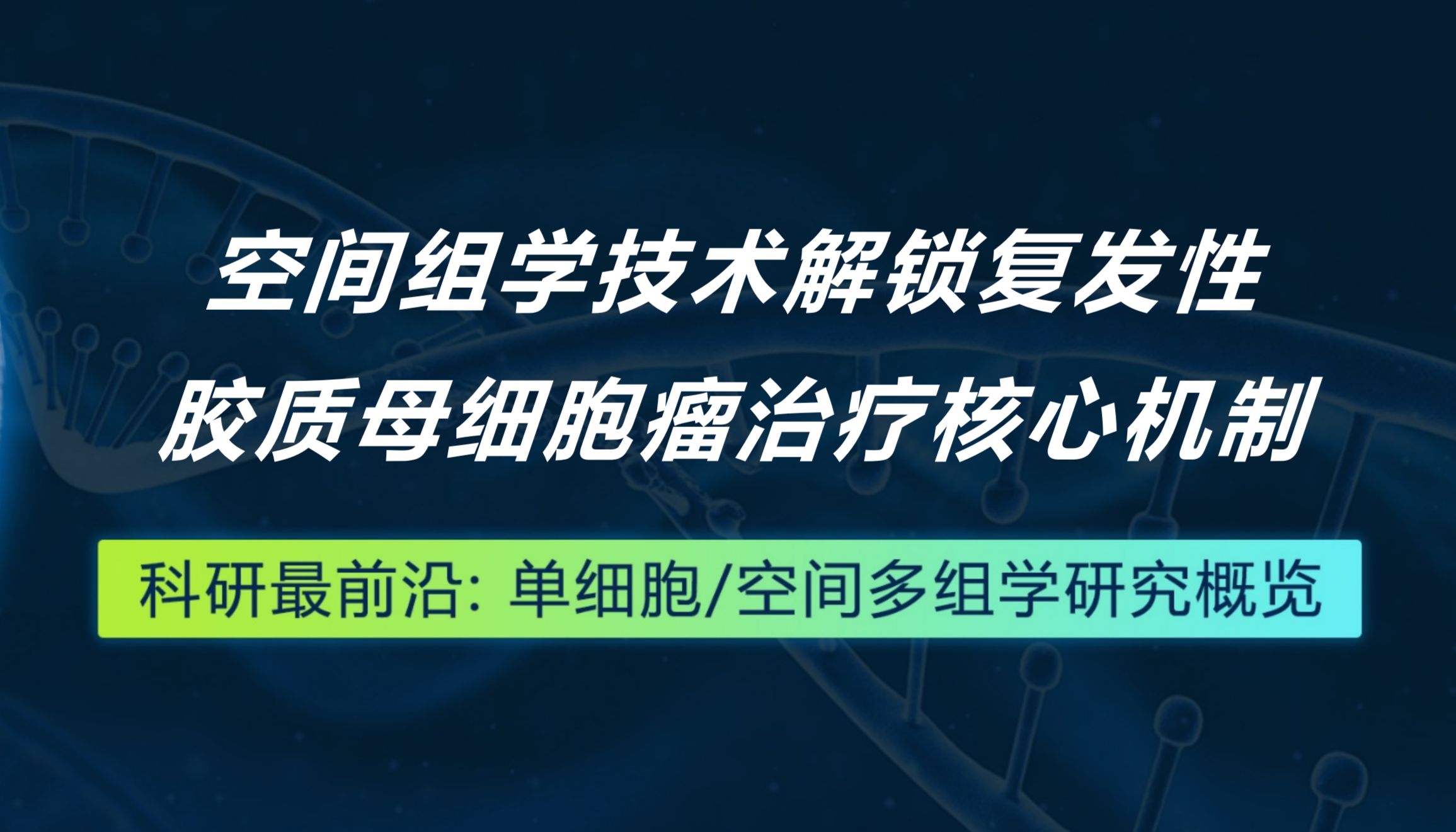 Cell丨空间组学技术解锁复发性胶质母细胞瘤治疗核心机制